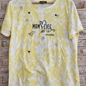 Mom Life XXL Yellow Top